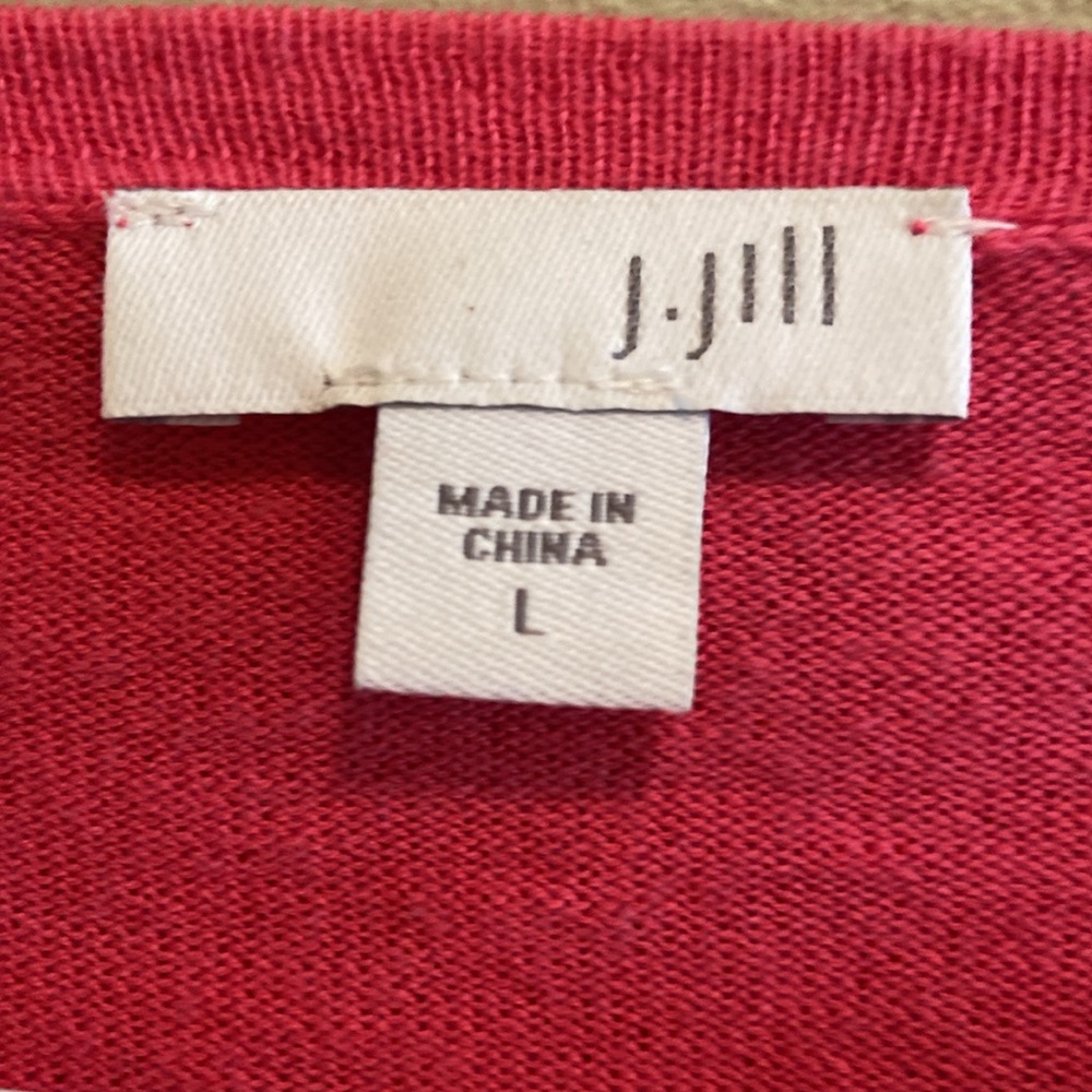 🌺J.Jill Light Weight women Button Up Cardigan Sweater Size Large - Picture 3 of 5